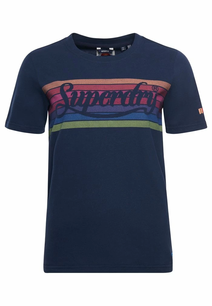 Superdry Print T-shirt - Nautical Navy 4 Superdry Print T-shirt - Nautical Navy - Image 4