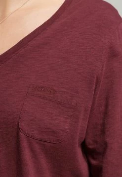 Superdry LONG SLEEVE POCKET - Long Sleeved Top - Deep Port -Superdry Shop 6698196470774db89bbe383da966c148