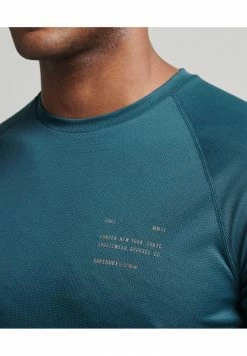 Superdry SPORT TRAIN ACTIVE GRAPHIC SHORT SLEEVE - Print T-shirt - Blue Bottle -Superdry Shop 669afa829c1c432aa161b920b6fdb923