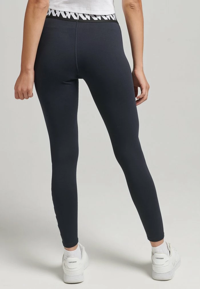 Superdry CORE - Leggings - Trousers - Deep Navy 3 Superdry CORE - Leggings - Trousers - Deep Navy - Image 3