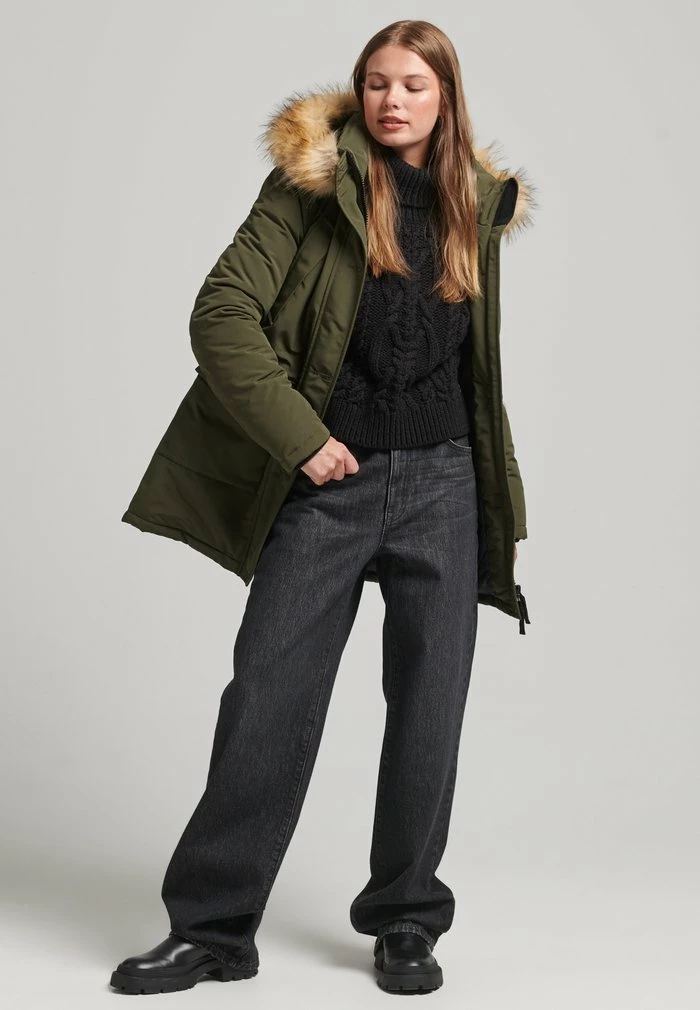 Superdry EVEREST - Parka - Surplus Goods Olive 1 Superdry EVEREST - Parka - Surplus Goods Olive