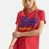 Superdry Print T-shirt - Drop Kick Red