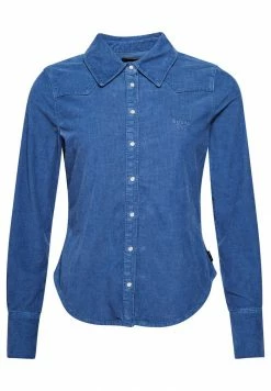 Superdry VINTAGE WESTERN - Button-down Blouse - Mid Wash Indigo 9 Superdry VINTAGE WESTERN - Button-down Blouse - Mid Wash Indigo -Superdry Shop 66e3c575f87e4fcabd8d5d668fd985d6