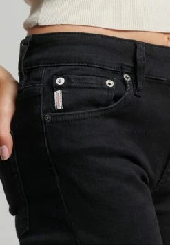 Superdry VINTAGE MID RISE SKINNY - Jeans Skinny Fit - Black Rinse -Superdry Shop 671d3d1c667647ef8e7e2c53ee13b8e0