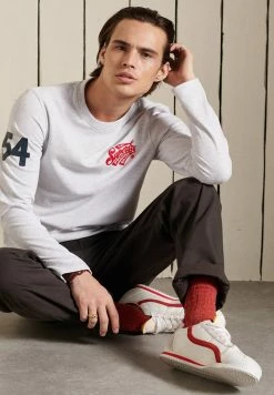 Superdry Long Sleeved Top - Glacier Grey Marl 10 Superdry Long Sleeved Top - Glacier Grey Marl -Superdry Shop 6728b12ea5724bc8be0b1f507acaa033