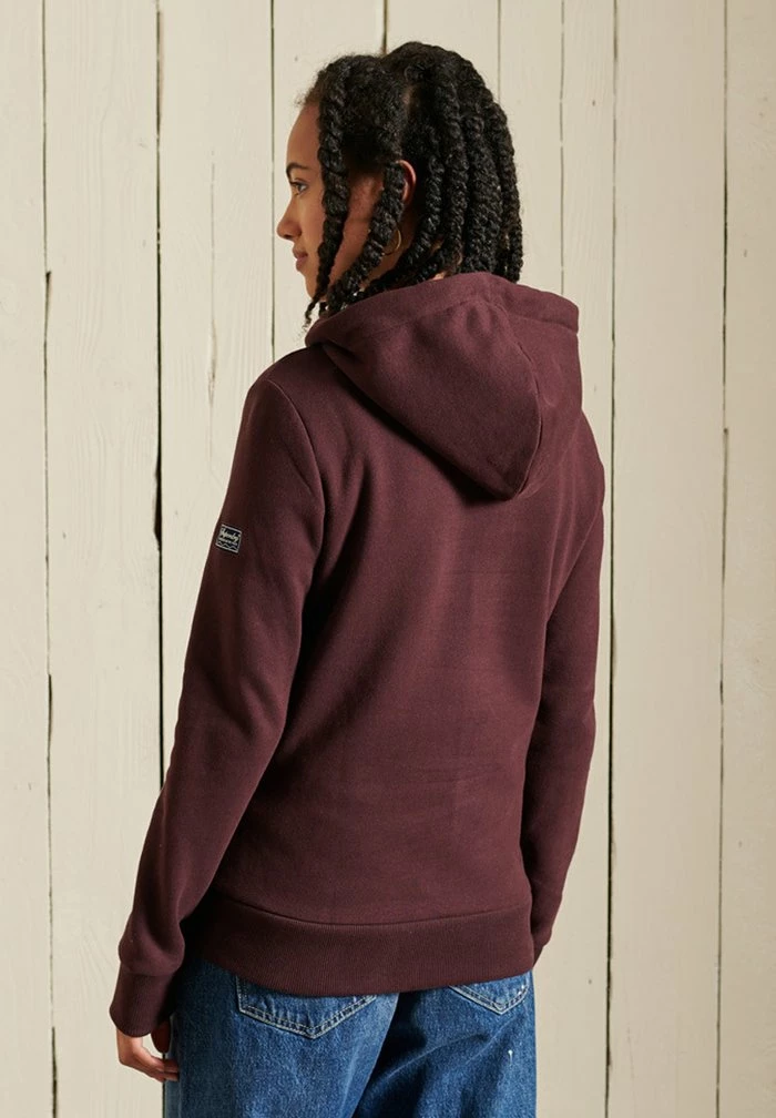 Superdry VINTAGE LOGO RAINBOW - Hoodie - Rich Deep Burgundy 2 Superdry VINTAGE LOGO RAINBOW - Hoodie - Rich Deep Burgundy - Image 2