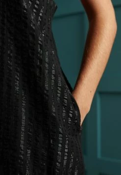 Superdry METALLIC - Day Dress - Black Metallic -Superdry Shop 673a6b0fa5014c5a94b89d9a694b756a