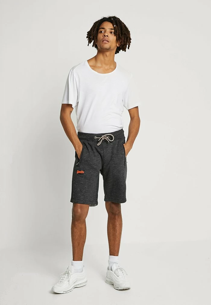 Superdry LABEL CALI - Tracksuit Bottoms - Black Carbon 2 Superdry LABEL CALI - Tracksuit Bottoms - Black Carbon - Image 2