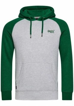 Superdry VINTAGE - Hoodie - Glacier Grey Marl Field Green Marl -Superdry Shop 678f9930f94044f9bd17ff7bc15647fd