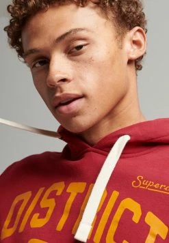 Superdry ATHLETIC - Hoodie - Red -Superdry Shop 67d60ca45c6d4239b88699797af47e69