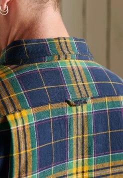Superdry HERITAGE LUMBERJACK - Shirt - Tufnell Check Gold -Superdry Shop 67ed7966955f4749b78c13a587135f1b