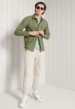 Superdry VINTAGE EMBROIDERED - Basic T-shirt - Sage Marl -Superdry Shop 68283932b726489d905f08814573c567