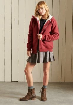 Superdry A-line Skirt - Soft Pink Check