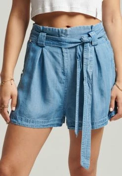 Superdry DESERT PAPER BAG - Shorts - Indigo Light -Superdry Shop 6856941c165c407da031098b0d429205