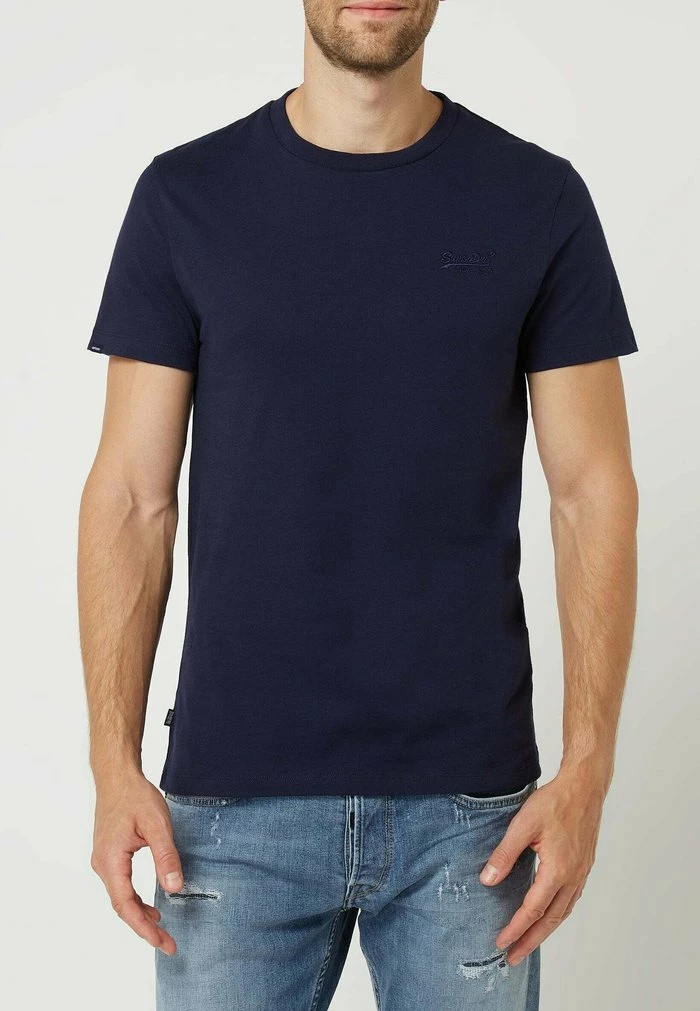 Superdry Basic T-shirt - Marineblau 1 Superdry Basic T-shirt - Marineblau