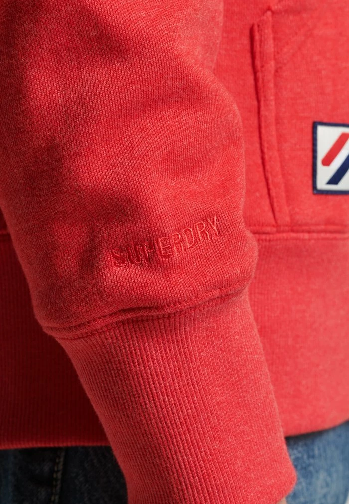 Superdry Zip-up Sweatshirt - Risk Red Marl 6 Superdry Zip-up Sweatshirt - Risk Red Marl - Image 6
