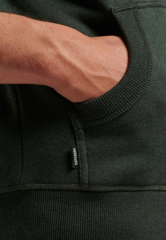 Superdry Zip-up Sweatshirt - Dark Olive Marl 4 Superdry Zip-up Sweatshirt - Dark Olive Marl - Image 4