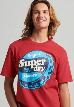 Superdry VINTAGE COOPER NOSTALGI - Print T-shirt - Risk Red