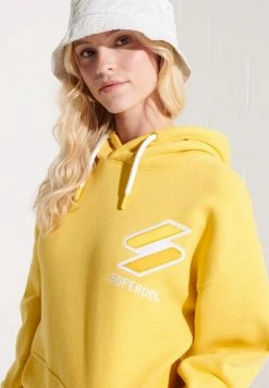 Superdry CODE APPLIQUE OVERSIZED - Sweatshirt - Nautical Yellow Marl -Superdry Shop 68ca76eee8004d3f8dd22a04ad0c888f