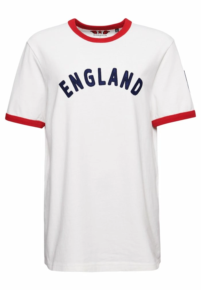 Superdry FOOTBALL ENGLAND - Print T-shirt - Winter White 4 Superdry FOOTBALL ENGLAND - Print T-shirt - Winter White - Image 4