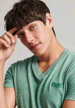 Superdry VINTAGE LOGO - Basic T-shirt - Bright Green Grit -Superdry Shop 6918a9a5f151443daedcc88666227432
