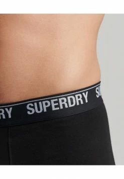 Superdry 3 PACK MIT ELASTISCHEM - Pants - Schwarz