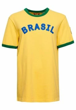 Superdry RINGSPUN FOOTBALL BRAZIL - Print T-shirt - Springs Yellow -Superdry Shop 693ff9b7b26d45a39f3937e70fbe9e50