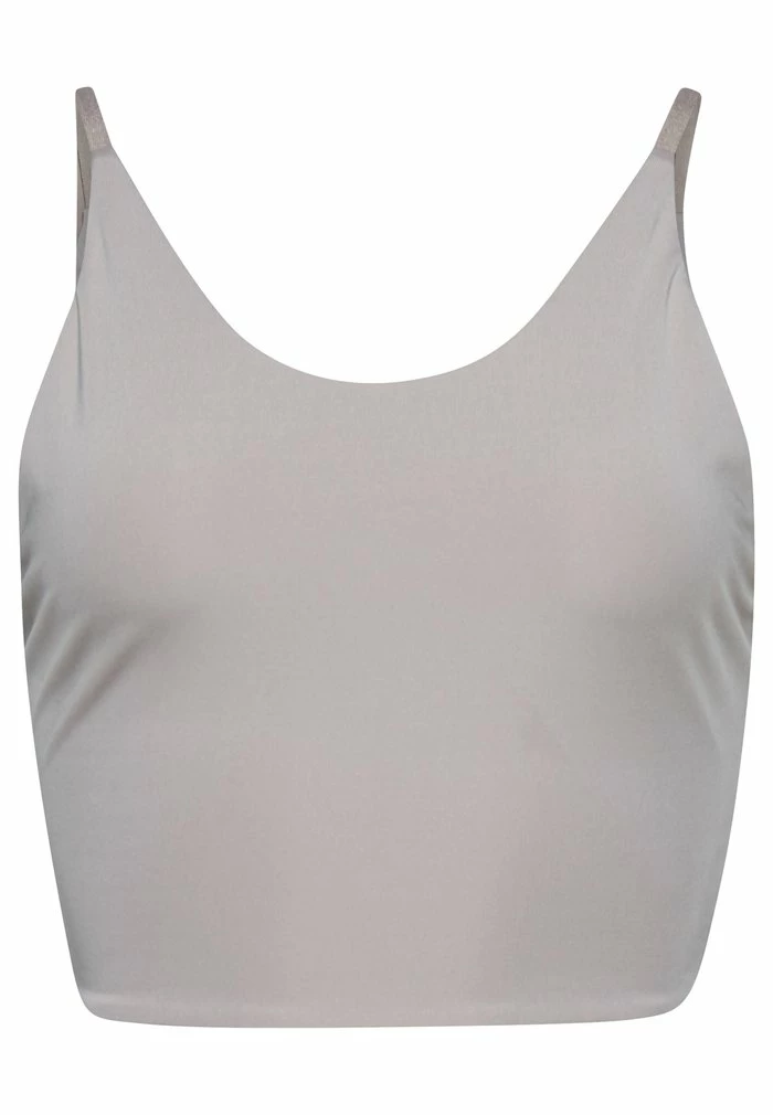 Superdry SPORT FLEX OPEN BACK CROP - Bustier - Warm Grey 4 Superdry SPORT FLEX OPEN BACK CROP - Bustier - Warm Grey - Image 4