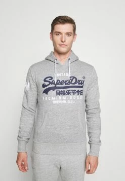 Superdry HOOD - Sweatshirt - Grey Marl