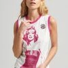 Superdry ALLSTARS MM GRAPHIC - Top - Ecru