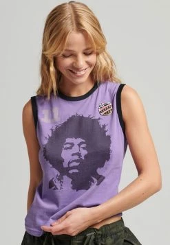 Superdry ALLSTARS JH GRAPHIC - Top - Electric Purple