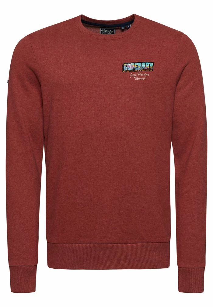Superdry TRAVEL POSTCARD GRAPHIC - Sweatshirt - Rhubarb Marl 4 Superdry TRAVEL POSTCARD GRAPHIC - Sweatshirt - Rhubarb Marl - Image 4
