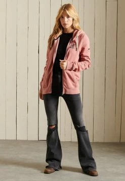 Superdry Zip-up Sweatshirt - Native Rose
