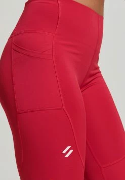Superdry SPORT - Leggings - Trousers - Carmine Red -Superdry Shop 69b3e0260e05487fa2924a1e130dd7e0
