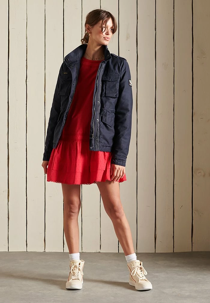 Superdry Day Dress - Campus Red 1 Superdry Day Dress - Campus Red