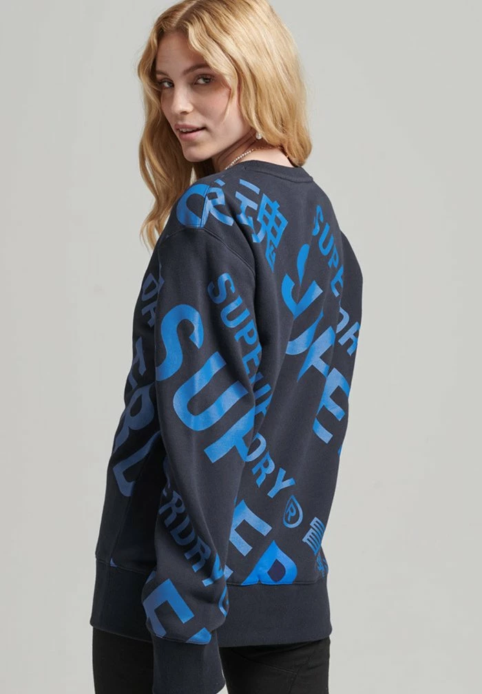 Superdry 2-10-S-1-04 - Sweatshirt - Rich Navy 2 Superdry 2-10-S-1-04 - Sweatshirt - Rich Navy - Image 2