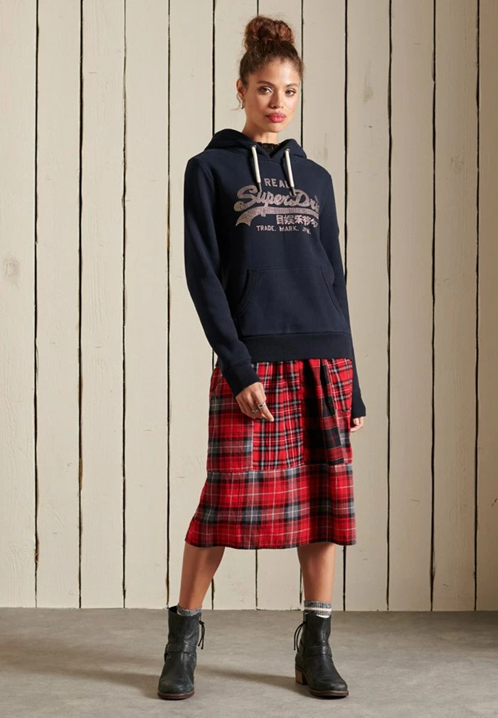 Superdry VINTAGE BOHO SPARKLE - Hoodie - Eclipse Navy 2 Superdry VINTAGE BOHO SPARKLE - Hoodie - Eclipse Navy - Image 2