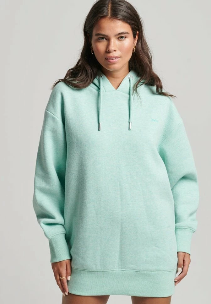 Superdry EMBROIDERED LOGO - Day Dress - Minted Marl 1 Superdry EMBROIDERED LOGO - Day Dress - Minted Marl