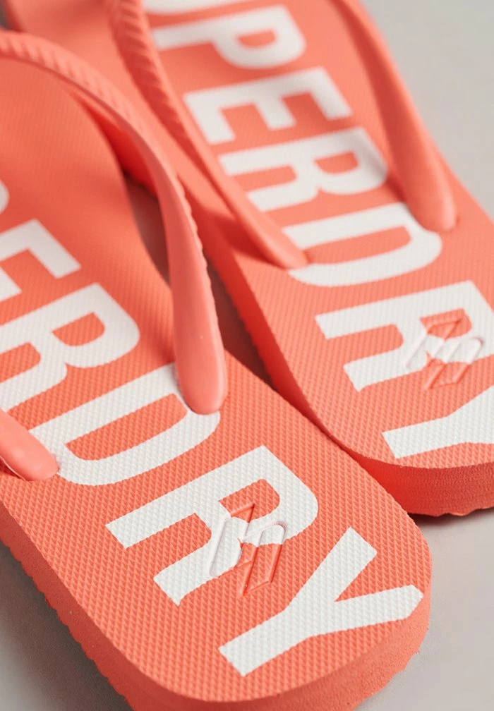 Superdry ESSENTIAL - T-bar Sandals - Hyper Fire Coral 3 Superdry ESSENTIAL - T-bar Sandals - Hyper Fire Coral - Image 3