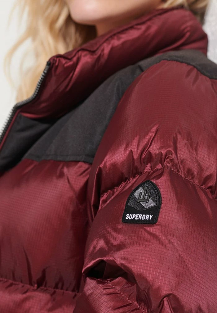 Superdry Down Coat - Port 4 Superdry Down Coat - Port - Image 4