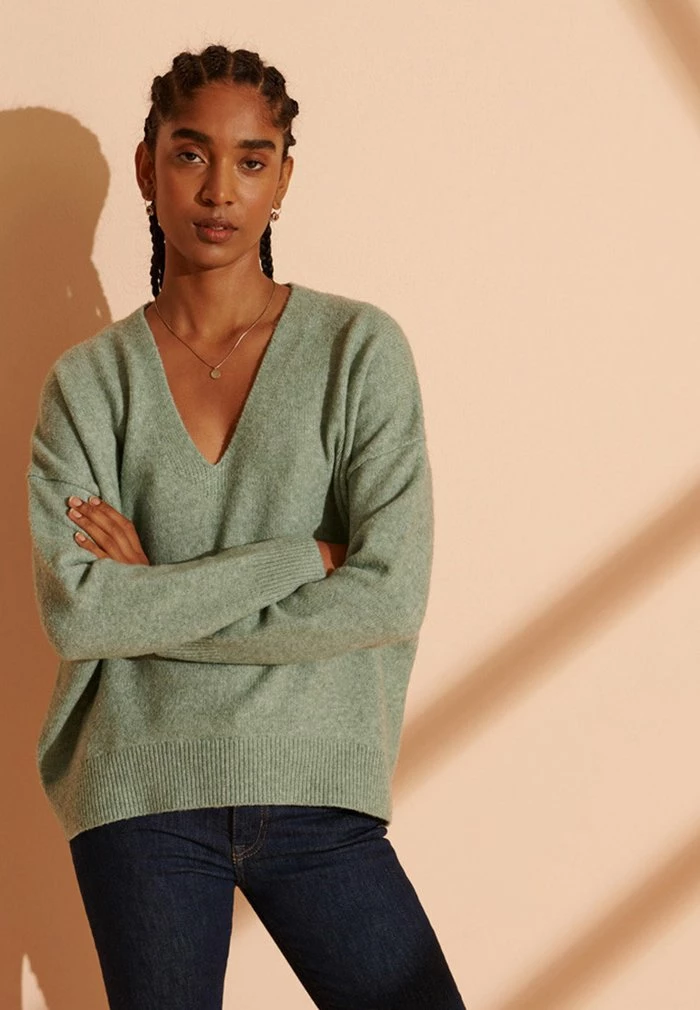 Superdry ISABELLA SLOUCH - Jumper - Soft Spearmint Marl 2 Superdry ISABELLA SLOUCH - Jumper - Soft Spearmint Marl - Image 2