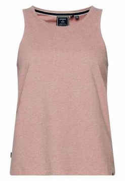 Superdry VINTAGE LOGO EMBROIDERED - Top - La Soft Pink Marl -Superdry Shop 6b7b4d4a141547c78970da54f74578c4