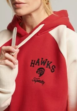 Superdry VINTAGE COLLEGIATE RAGLAN - Sweatshirt - Rebel Red -Superdry Shop 6b95d07588c949089efb72b492f5bace