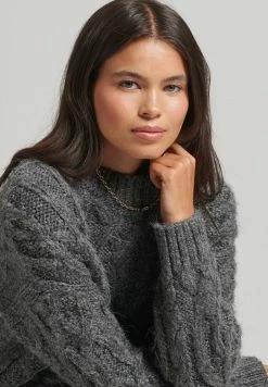 Superdry Jumper Dress - Charcoal Marl -Superdry Shop 6bb4212533b24b61b6cee6d86e35c727