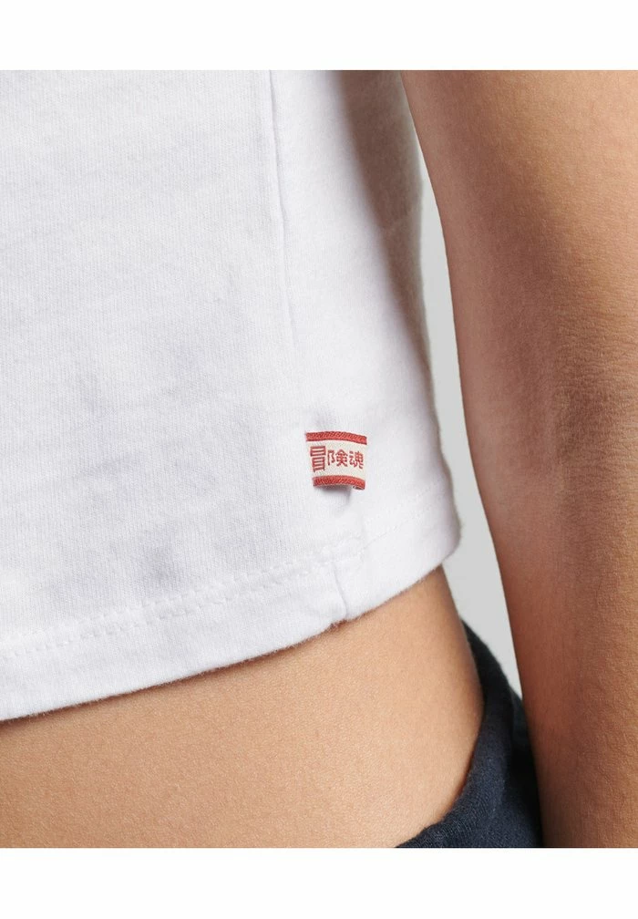 Superdry BASEBALL TINY - Print T-shirt - White Black 4 Superdry BASEBALL TINY - Print T-shirt - White Black - Image 4