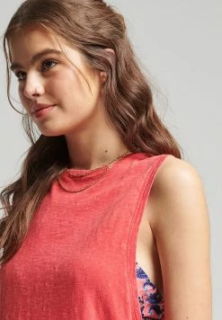 Superdry VINTAGE SURF RANCHERO VEST - Top - Soda Pop Red -Superdry Shop 6c4102c8976c42faaa3c95c80e8e50bf