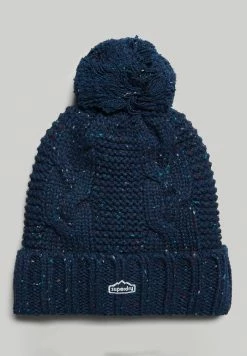 Superdry BOBBLE - Beanie - Deep Navy Tweed -Superdry Shop 6c9bd6c6e26942a4b0f5949cd357cd38