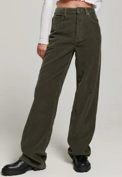 Superdry VINTAGE - Trousers - Dark Khaki