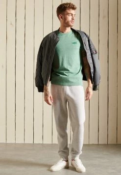 Superdry VINTAGE - Basic T-shirt - Bright Green Grit