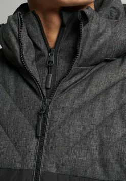 Superdry TWEED MIX FUJI - Winter Jacket - Charcoal Herringbone -Superdry Shop 6da33359d8e44666a6541a2948c0a7a1